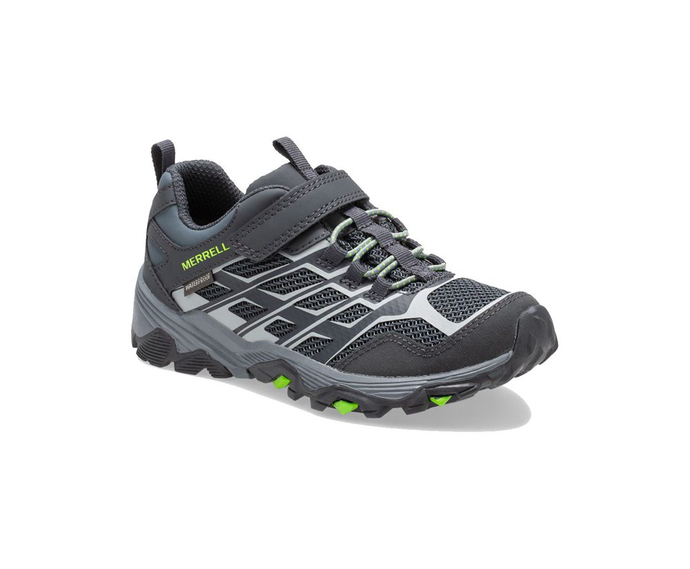 Tenis Criança - Merrell Moab Fst Baixo A/C Waterproof - Pretas - SPW367210